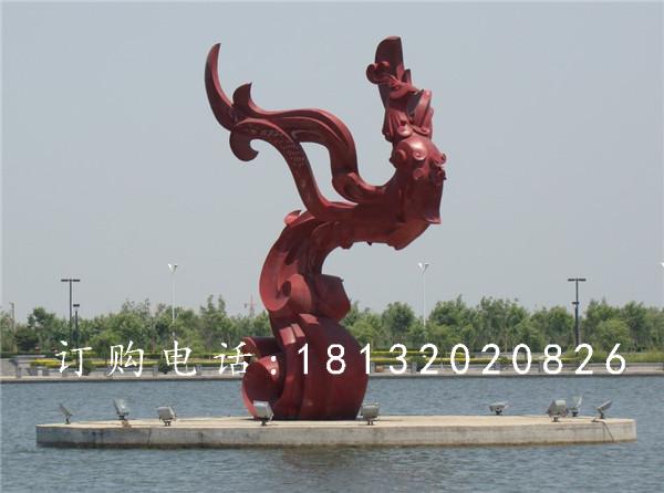 不銹鋼抽象鳳凰雕塑，廣場抽象雕塑