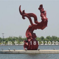 不銹鋼抽象鳳凰雕塑，廣場抽象雕塑