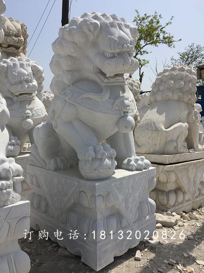 北京獅石雕，漢白玉獅子石雕 (2)