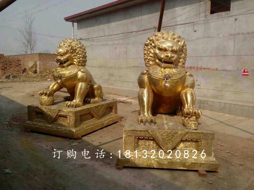 北京獅銅雕，廣場銅獅子雕塑