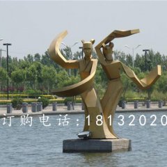 不銹鋼古代美女雕塑，抽象人物雕塑