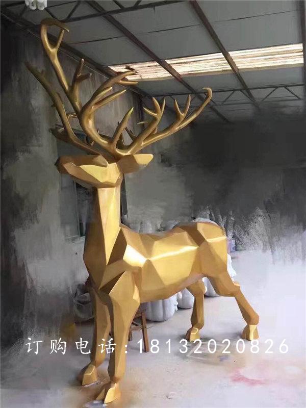 玻璃鋼馴鹿雕塑，玻璃鋼動物雕塑 (1)