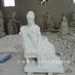 西方女王石雕，漢白玉人物石雕