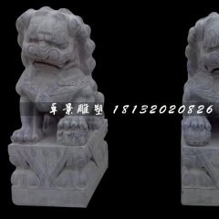 北京獅石雕，青石獅子