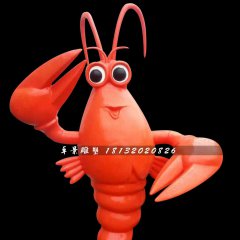 玻璃鋼大龍蝦，玻璃鋼卡通雕塑