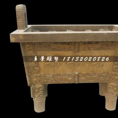 銅雕鼎，福祿壽鼎銅雕