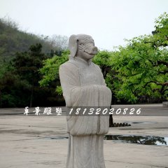 十二生肖石雕，獸首人身石雕