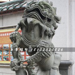 獅子石雕，青石獅雕塑