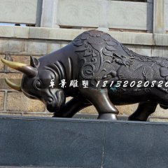拓荒牛銅雕，廣場銅牛雕塑