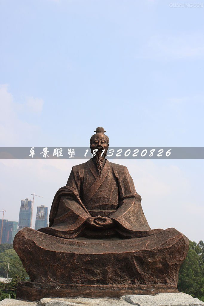 葛洪銅雕，古代醫藥學家銅雕 (1)