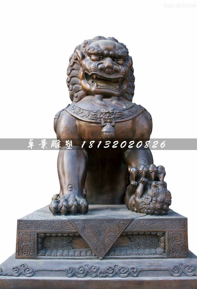 北京獅銅雕，銅獅子雕塑 (2)