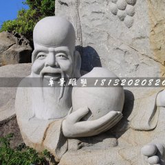 老壽星石雕，大理石神仙雕塑