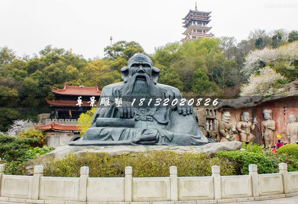 老子銅雕，古代名人銅雕