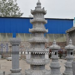 佛塔石雕，寺廟青石佛塔