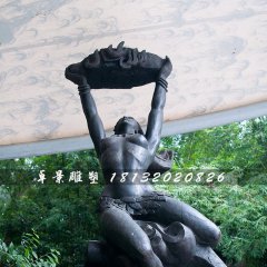 女媧補天銅雕，廣場景觀銅雕