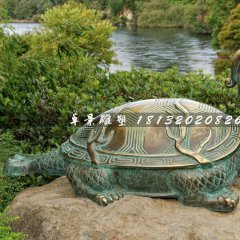 青銅龍龜雕塑，公園動物銅雕