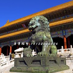 青銅獅雕塑，北京獅雕塑