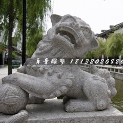 石雕獅子，網球獅石雕