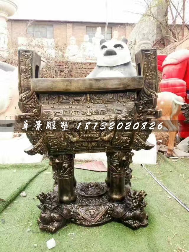 鼎盛鼎銅雕，廣場銅鼎