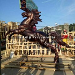 立馬銅雕，廣場動物銅雕