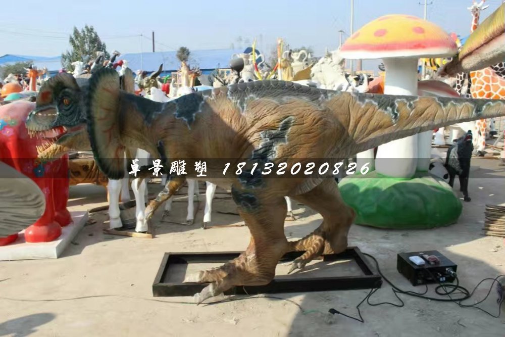 恐龍雕塑，玻璃鋼仿真動物雕塑 (1)