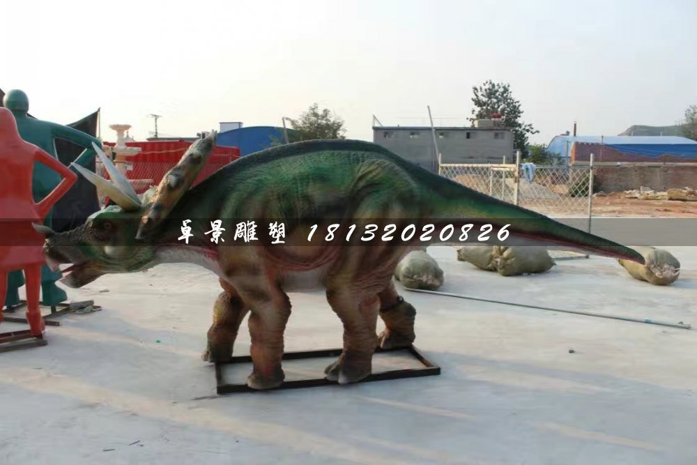恐龍雕塑，玻璃鋼仿真動物雕塑 (4)