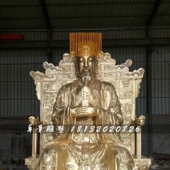 玉皇大帝雕塑，寺廟神仙銅雕