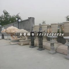 石燈雕塑，仿古石燈雕塑