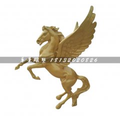玻璃鋼飛馬，玻璃鋼動物雕塑