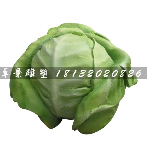 洋白菜雕塑，玻璃鋼仿真蔬菜