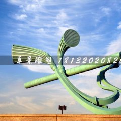 不銹鋼笛子雕塑，廣場景觀雕塑
