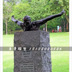 奮進銅雕，游泳銅雕