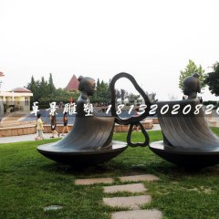 孔融讓梨銅雕，景觀銅雕