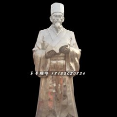 李時珍看醫書雕塑，不銹鋼古代人物雕塑