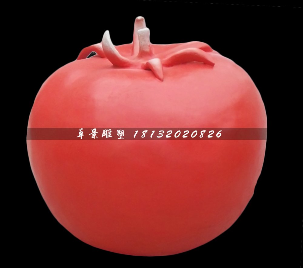 番茄雕塑，玻璃鋼蔬菜雕塑