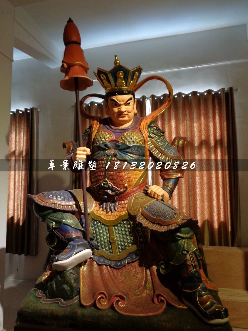 四大天王雕塑，玻璃鋼神仙 (2)