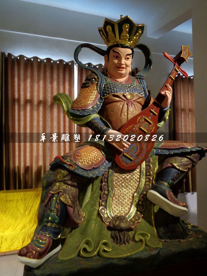 四大天王雕塑，玻璃鋼神仙 (4)