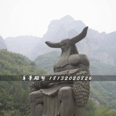 神農雕塑，神話人物銅雕