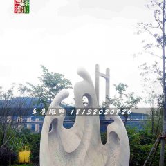 抽象人物石雕，公園景觀石雕
