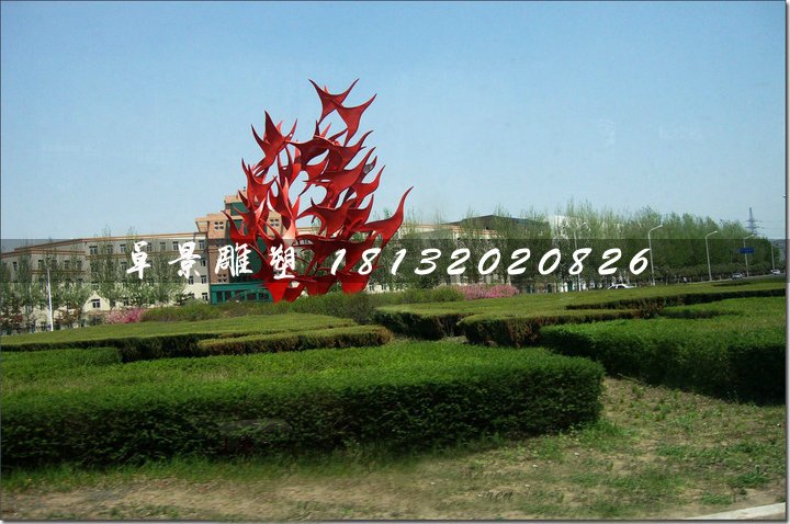 不銹鋼飛翔雕塑，抽象大雁雕塑