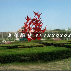 不銹鋼飛翔雕塑，抽象大雁雕塑