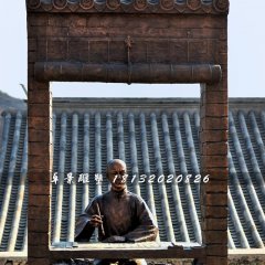 古代人考試銅雕，廣場情景雕塑