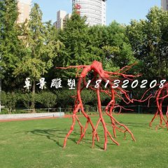 樹根雕塑，公園玻璃鋼景觀雕塑