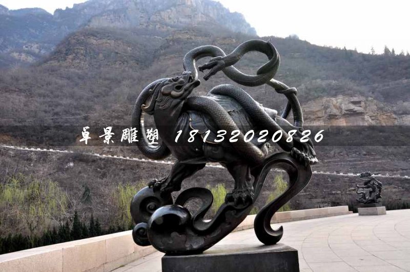 玄武銅雕，廣場神獸銅雕