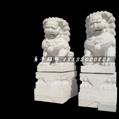 北京獅石雕，漢白玉獅子
