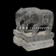 大象石雕，青石動物雕塑