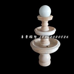 風水球石雕，晚霞紅景觀雕塑