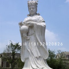 大理石媽祖雕塑，廣場神仙石雕