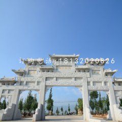 大型石牌坊，道路牌坊石雕