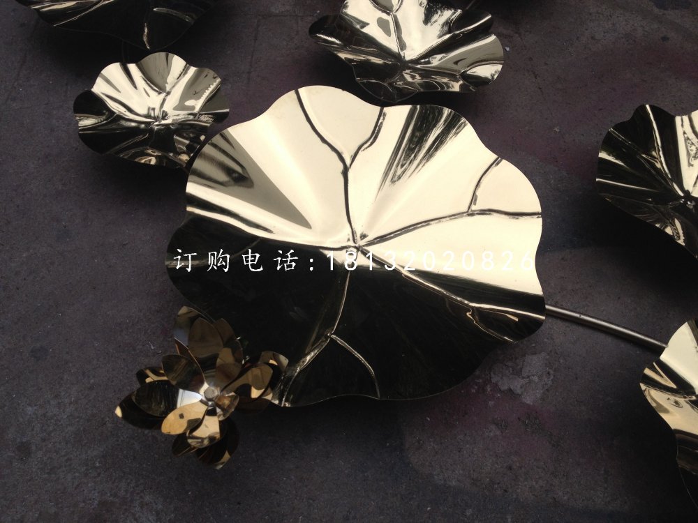 不銹鋼荷葉，公園不銹鋼雕塑